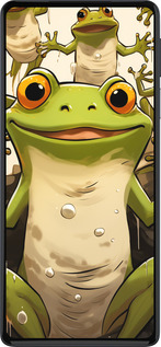 Силиконовый чехол Веселая жаба для Motorola Edge 30 Pro - 5658u-2826 изображение 
