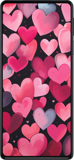 Силиконовый чехол Сердечки 4 для Motorola Edge 30 Pro - 5662u-2826 изображение 