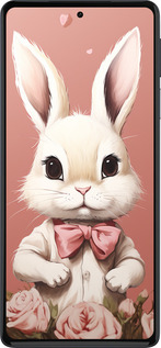 Силиконовый чехол Зайчик для Motorola Edge 30 Pro - 5669u-2826 изображение 