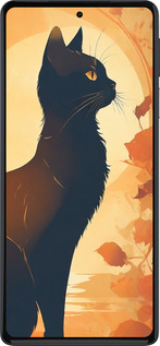 Силиконовый чехол Черная кошка v2 для Motorola Edge 30 Pro - 5830u-2826 изображение 