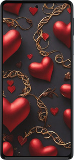 Силиконовый чехол Сердечки для Motorola Edge 30 Pro - 5831u-2826 изображение 