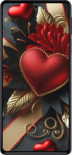 Силиконовый чехол Сердечки v2 для Motorola Edge 30 Pro - 5832u-2826 изображение 