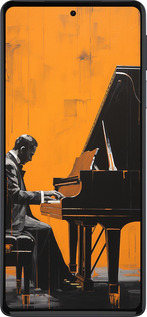 Силиконовый чехол Чехол для телефона Мужчина за Роялем для Motorola Edge 30 Pro - 5938u-2826 изображение 