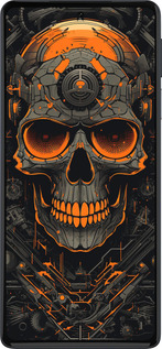 Силиконовый чехол Череп для Motorola Edge 30 Pro - 5952u-2826 изображение 