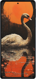 Силиконовый чехол Лебедь для Motorola Edge 30 Pro - 5964u-2826 изображение 