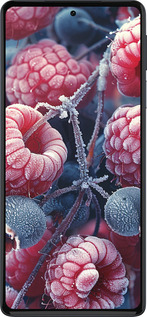 Силиконовый чехол Морозные ягоды для Motorola Edge 30 Pro - 6033u-2826 изображение 