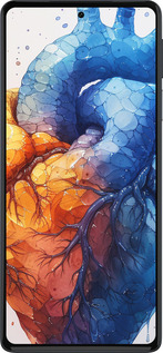 Силиконовый чехол Арт-сердце для Motorola Edge 30 Pro - 6034u-2826 изображение 