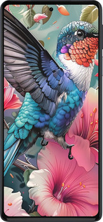 Силиконовый чехол Сказочная колибри для Motorola Edge 30 Pro - 6051u-2826 изображение 