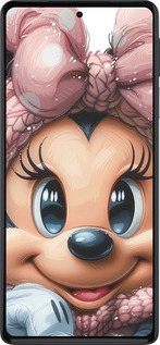 Силиконовый чехол Минни Маус с бантиком для Motorola Edge 30 Pro - 6055u-2826 изображение 