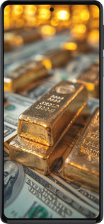 Силиконовый чехол Слитки и доллары для Motorola Edge 30 Pro - 6105u-2826 изображение 