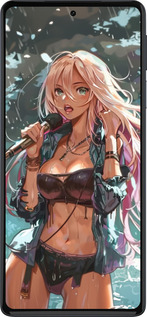 Силиконовый чехол Аниме-звезда под водопадом для Motorola Edge 30 Pro - 6121u-2826 изображение 