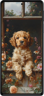 Силиконовый чехол Щенок cocker spaniel для Motorola Edge 30 Pro - 6136u-2826 изображение 