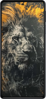 Силиконовый чехол Лев в золотых красках для Motorola Edge 30 Pro - 6155u-2826 изображение 