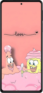 Силиконовый чехол Спанч Боб для Motorola Edge 30 Pro - 6282u-2826 изображение 