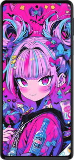 Силиконовый чехол Аниме милаха для Motorola Edge 30 Pro - 6314u-2826 изображение 