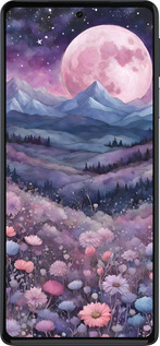 Силиконовый чехол Ночь луна арт для Motorola Edge 30 Pro - 6319u-2826 изображение 