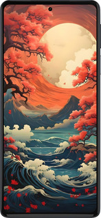 Силиконовый чехол Природа японии для Motorola Edge 30 Pro - 6327u-2826 изображение 
