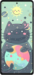 Силіконовий чехол Милый котик для Motorola Edge 30 Pro - 6364u-2826 изображение 