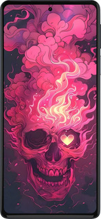 Силиконовый чехол Череп арт для Motorola Edge 30 Pro - 6385u-2826 изображение 