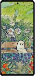 Силиконовый чехол Грустное привидение для Motorola Edge 30 Pro - 6403u-2826 изображение 