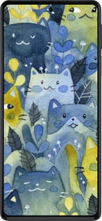 Силиконовый чехол С изображением кошачьего леса для Motorola Edge 30 Pro - 6447u-2826 изображение 