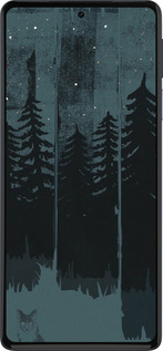 Силиконовый чехол Лиса и ночной лес для Motorola Edge 30 Pro - 6481u-2826 изображение 