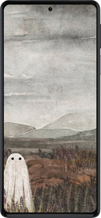Силиконовый чехол Одинокий призрак на фоне гор для Motorola Edge 30 Pro - 6486u-2826 изображение 