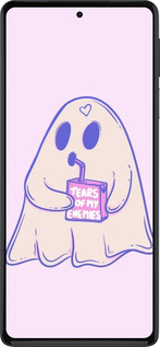 Силиконовый чехол Милый призрак для Motorola Edge 30 Pro - 6507u-2826 изображение 