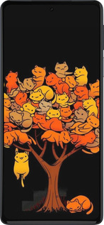 Силиконовый чехол Дерево и котики для Motorola Edge 30 Pro - 6516u-2826 изображение 