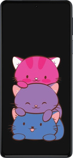 Силиконовый чехол Милые кошки для Motorola Edge 30 Pro - 6518u-2826 изображение 