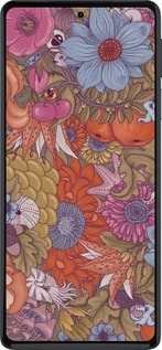 Силиконовый чехол Абстрактные цветы для Motorola Edge 30 Pro - 6526u-2826 изображение 