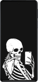 Силиконовый чехол Скелет делает Selfie для Motorola Edge 30 Pro - 6535u-2826 изображение 