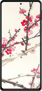 Силиконовый чехол Принт с изображением цветения сакуры для Motorola Edge 30 Pro - 6545u-2826 изображение 