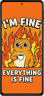 Силиконовый чехол Funny Cat для Motorola Edge 30 Pro - 6786u-2826 изображение 