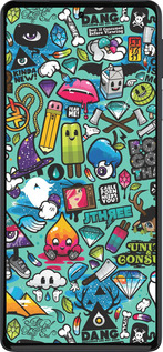 Силиконовый чехол Стикер бомбинг 1 для Motorola Edge 30 Pro - 693u-2826 изображение 