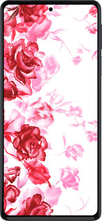 Силиконовый чехол Нарисованные розы для Motorola Edge 30 Pro - 724u-2826 изображение 