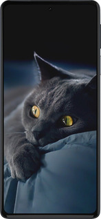 Силиконовый чехол Дымчатый кот для Motorola Edge 30 Pro - 825u-2826 изображение 