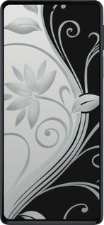 Силиконовый чехол Цветы на чёрно-белом фоне для Motorola Edge 30 Pro - 840u-2826 изображение 