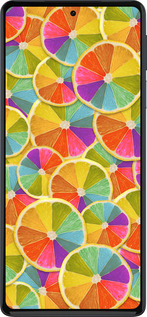 Силиконовый чехол Разноцветные дольки лимона для Motorola Edge 30 Pro - 861u-2826 изображение 