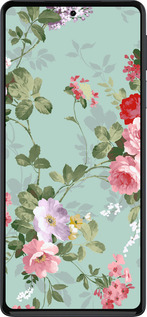 Силиконовый чехол Цветочные обои 2 для Motorola Edge 30 Pro - 862u-2826 изображение 