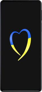 Силиконовый чехол Жёлто-голубое сердце для Motorola Edge 30 Pro - 885u-2826 изображение 