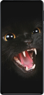 Силиконовый чехол Чёрная кошка для Motorola Edge 30 Pro - 932u-2826 изображение 