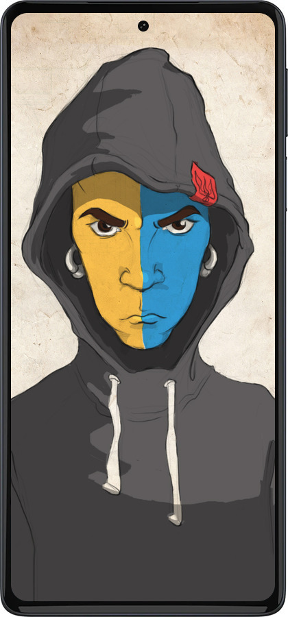 Силиконовый чехол Злой подросток для Motorola Edge 30 Pro - 1053u-2826 изображение 