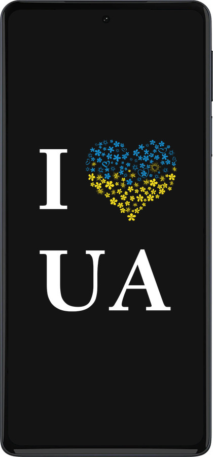 Силиконовый чехол I love UA для Motorola Edge 30 Pro - 1112u-2826 изображение 