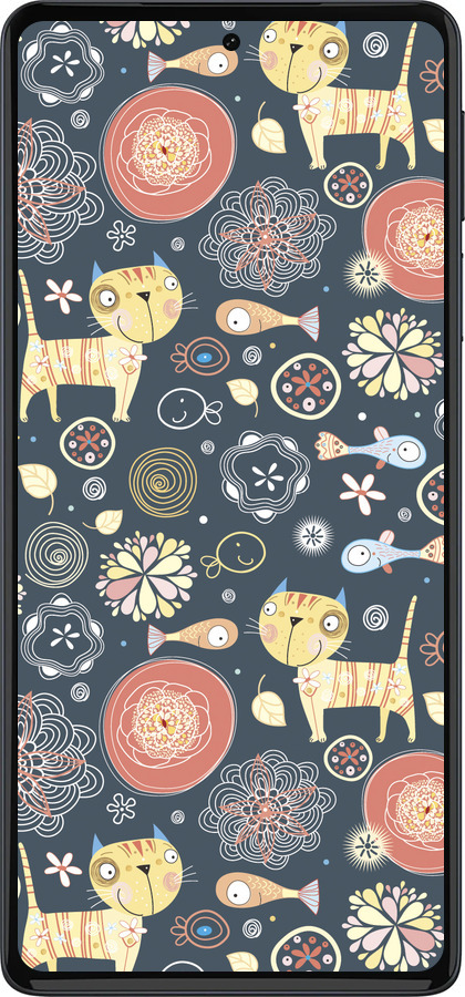 Силиконовый чехол Котята v4 для Motorola Edge 30 Pro - 1224u-2826 изображение 