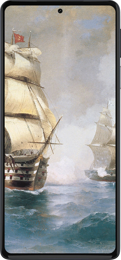 Силиконовый чехол Айвазовский. Корабли для Motorola Edge 30 Pro - 160u-2826 изображение 