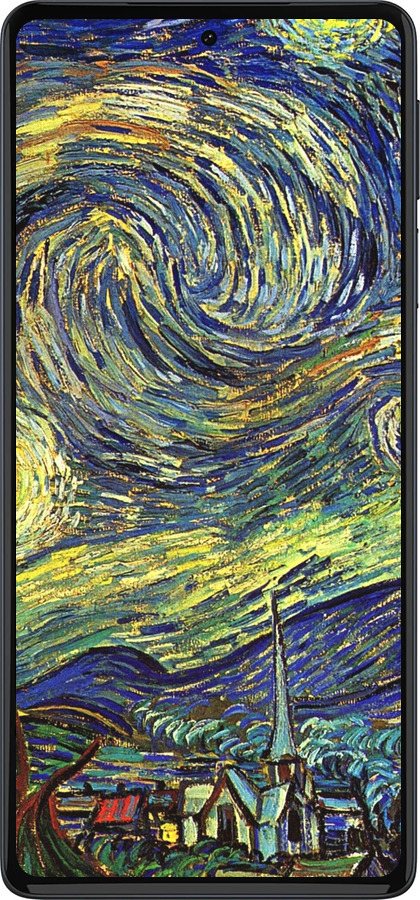 Силиконовый чехол Винсент Ван Гог. Звёздная ночь для Motorola Edge 30 Pro - 163u-2826 изображение 