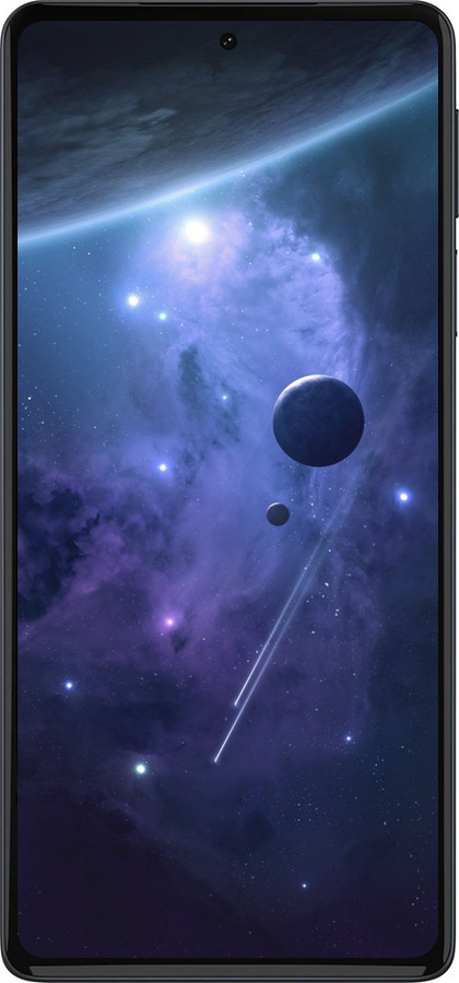 Силиконовый чехол Планеты в синем космосе для Motorola Edge 30 Pro - 171u-2826 изображение 