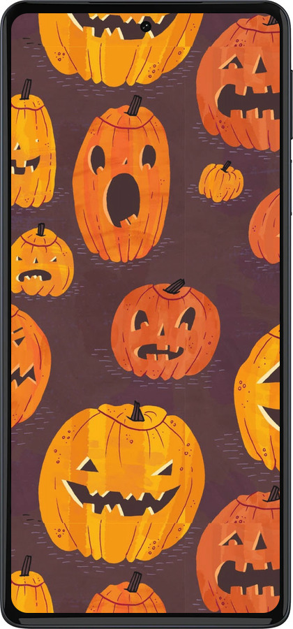 Силиконовый чехол Тыквы на Хеллоуин для Motorola Edge 30 Pro - 233u-2826 изображение 