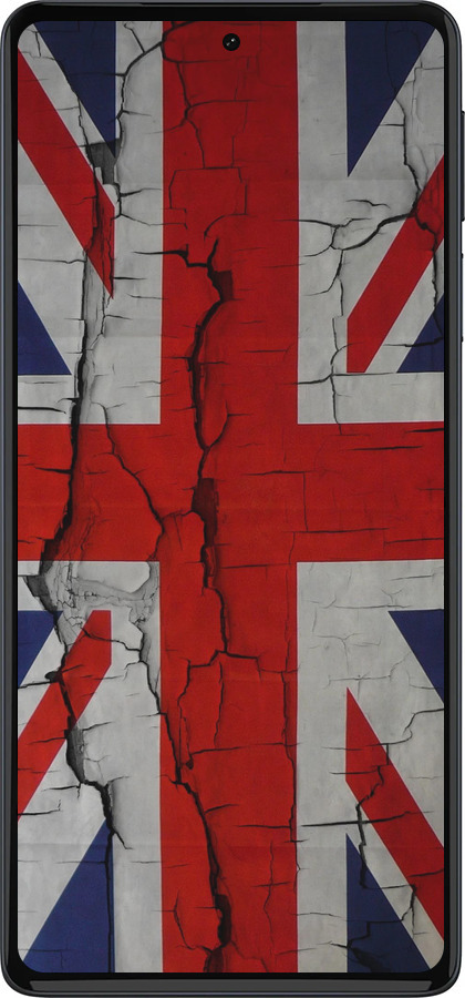 Силиконовый чехол Флаг Великобритании 2 для Motorola Edge 30 Pro - 387u-2826 изображение 